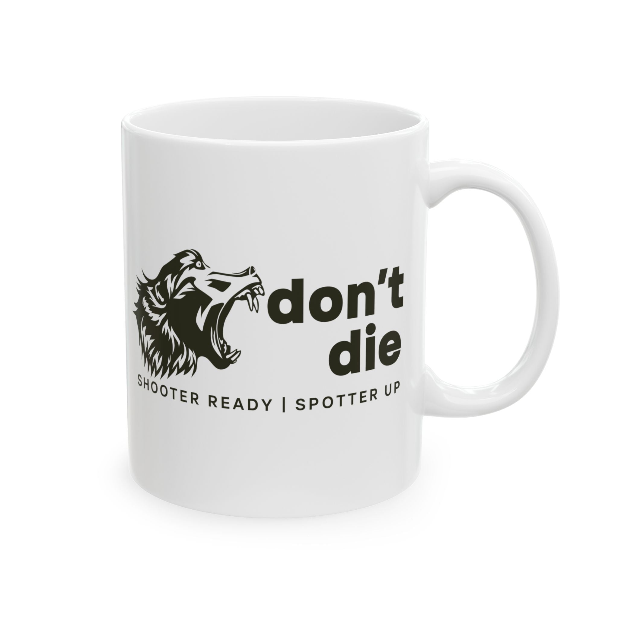 SRSU DONT DIE BABOON MUG