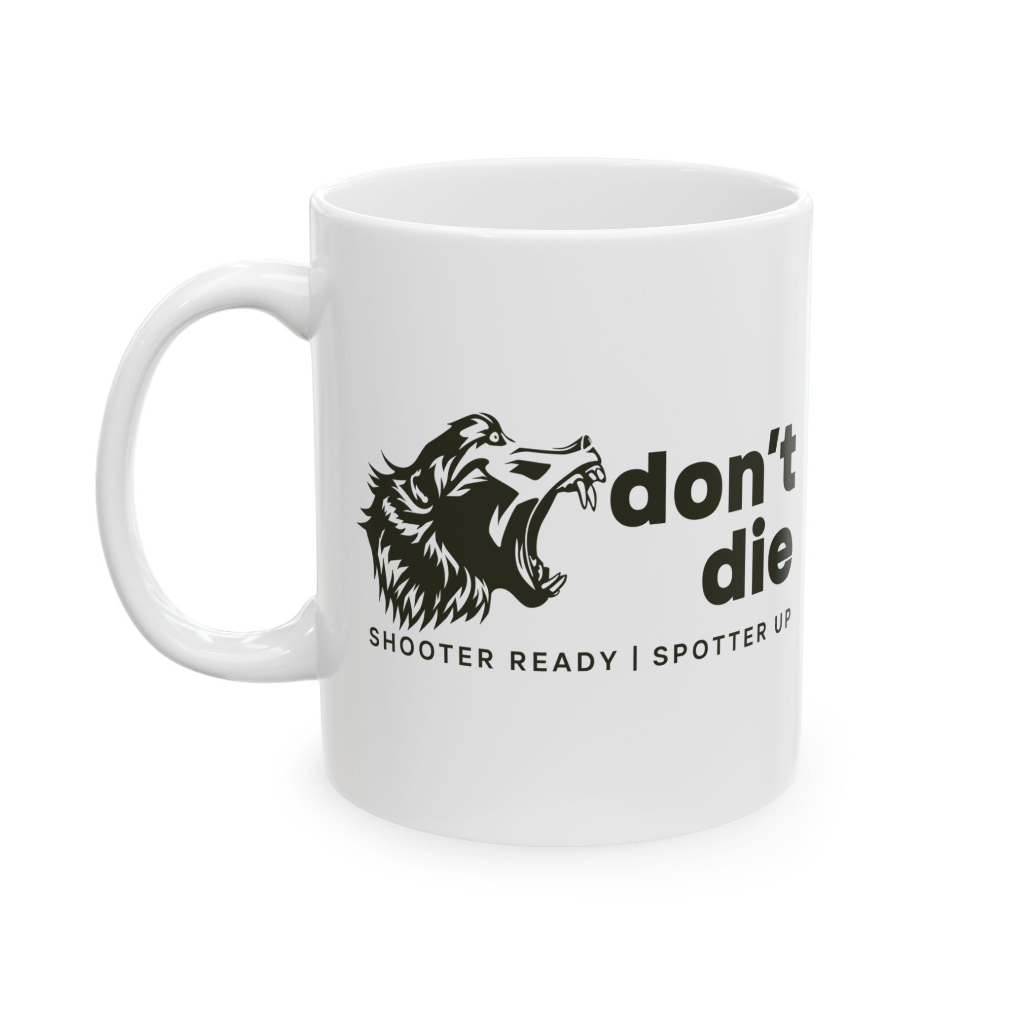 SRSU DONT DIE BABOON MUG